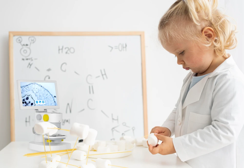 microscope with screen